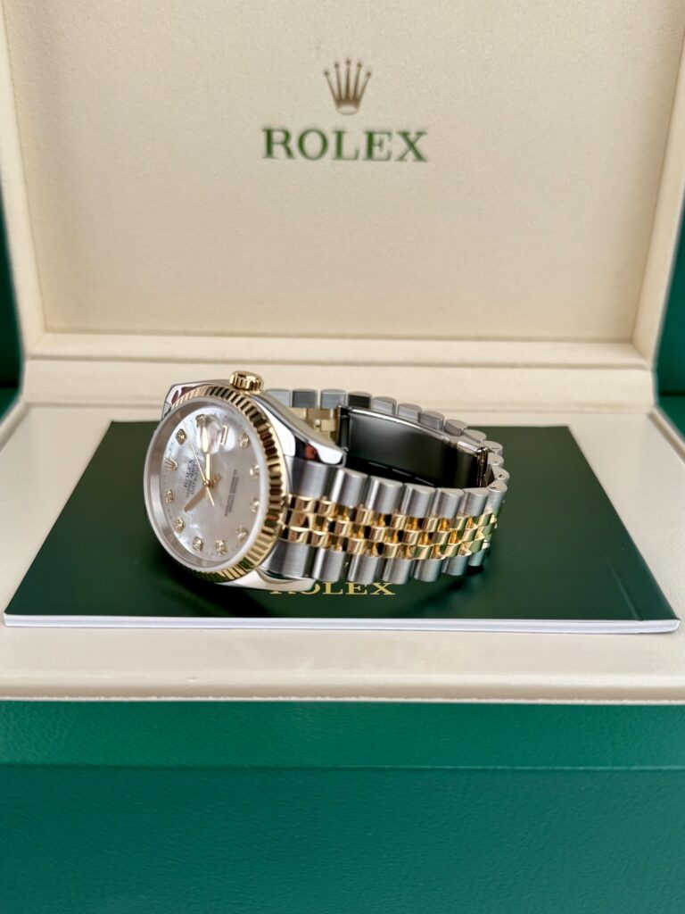 Rolex Datejust 36mm 2005 MOP Pearl Diamond Fluted Jubilee 116233