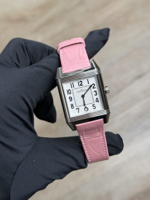 Jaeger-LeCoultre JLC Reverso Squadra White Arabic Pink Strap Q7048420