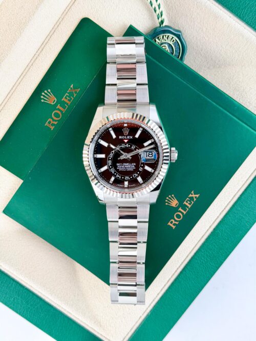 Rolex Sky-Dweller 42mm 2024 Black Index Fluted Oyster 336934