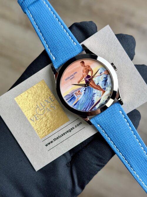 Patek Philippe Calatrava 38.6mm Surfing the Waves Rare Handcrafts 5089G-130