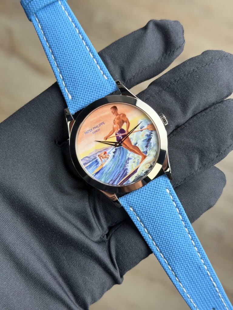 Patek Philippe Calatrava 38.6mm Surfing the Waves Rare Handcrafts 5089G-130