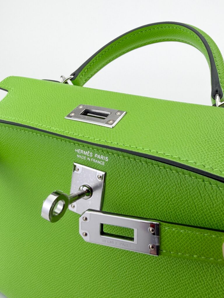 Hermes Mini Kelly 20 Sellier Madame Granny Palladium Hardware G Stamp Unworn