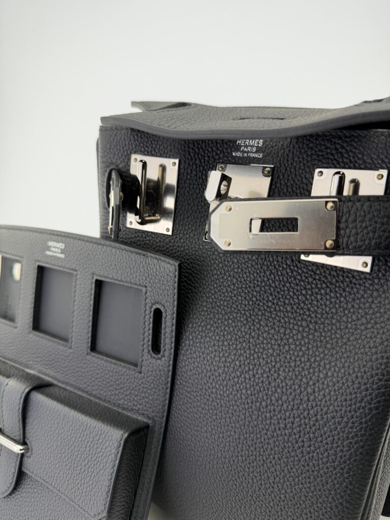 Hermes Hac A Dos Haccess PM Togo Black Palladium Hardware G Stamp Unworn
