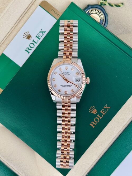 Rolex Datejust 31mm 2020 White Diamond Fluted Jubilee 178271