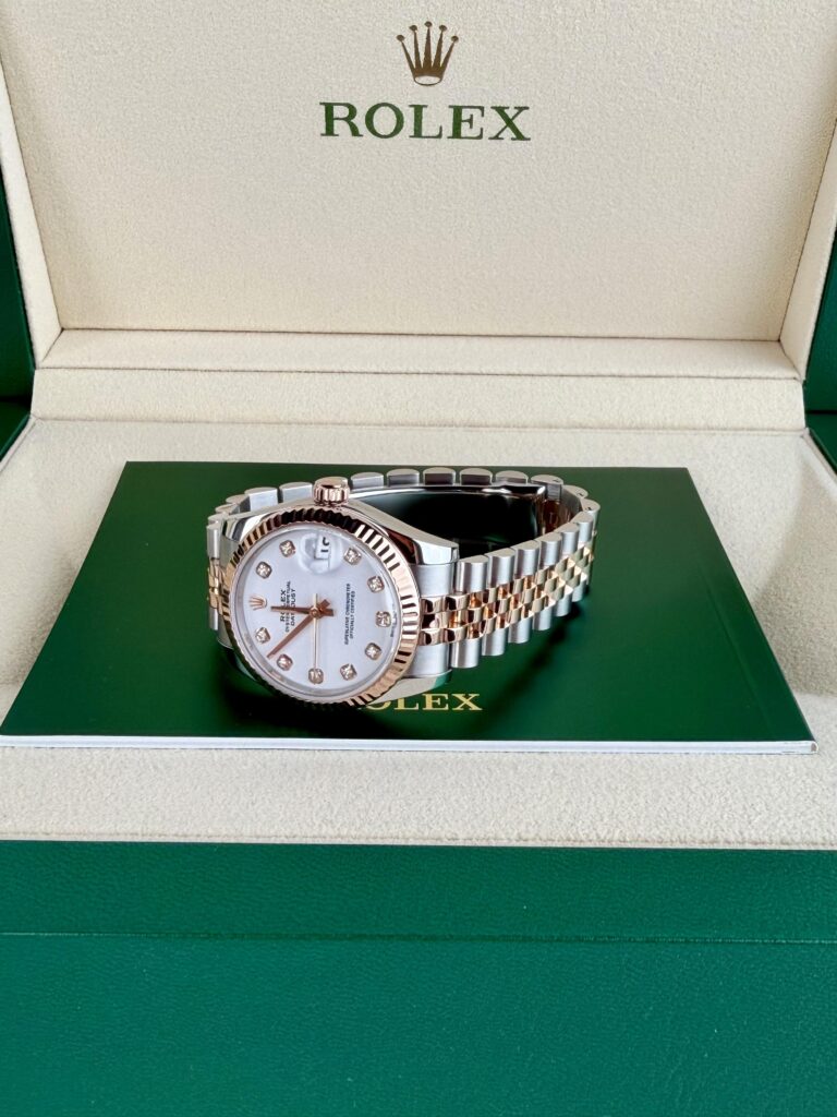 Rolex Datejust 31mm 2020 White Diamond Fluted Jubilee 178271