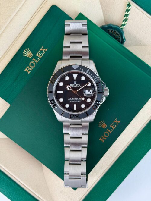 Rolex Yacht-Master 42mm UNWORN 2026 Black Dial Titanium Oyster Wood 226627