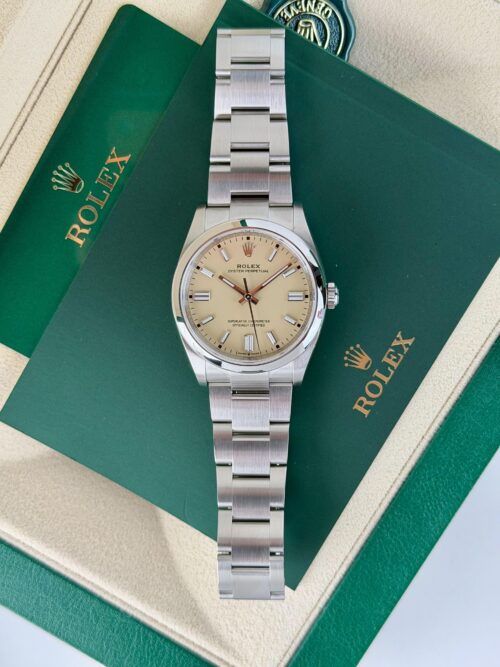 Rolex Oyster Perpetual 36mm UNWORN 2026 Beige Index Oyster 126000