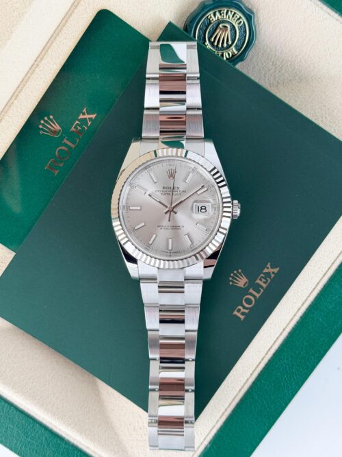 Rolex Datejust 41mm UNWORN 2026 Silver Index Fluted Oyster 126334