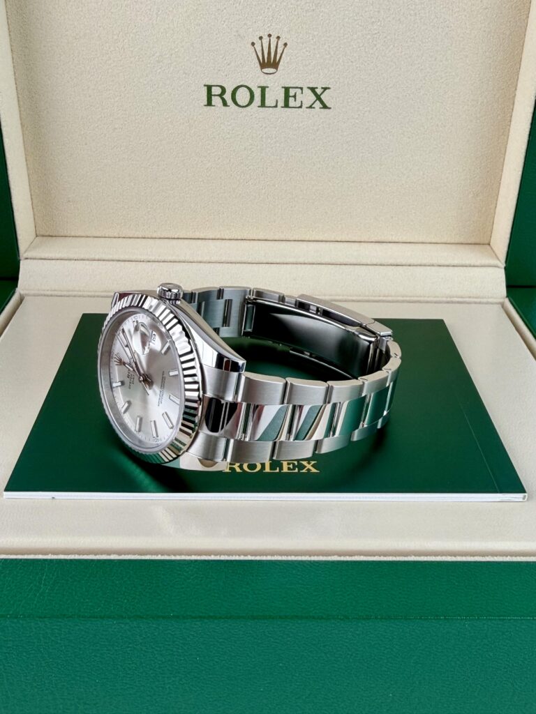 Rolex Datejust 41mm UNWORN 2026 Silver Index Fluted Oyster 126334