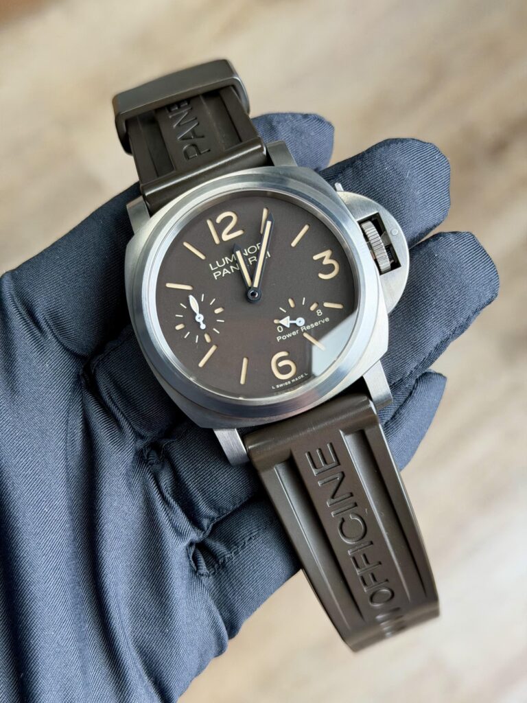 Panerai Luminor 8 Days Power Reserve Titanio 2019 Brown Excellent PAM00797