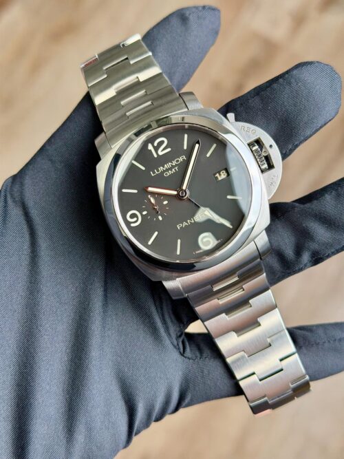Panerai Luminor 1950 3 Days GMT 44mm Black Excellent PAM00329