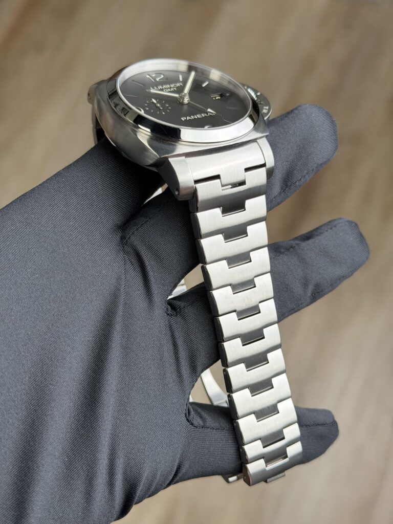 Panerai Luminor 1950 3 Days GMT 44mm Black Excellent PAM00329