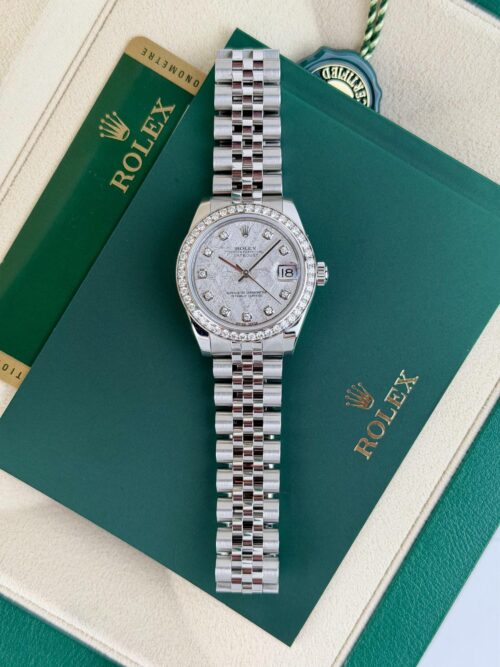 Rolex Datejust 31mm 2013 Meteorite Diamond Bezel Jubilee 178384RBR