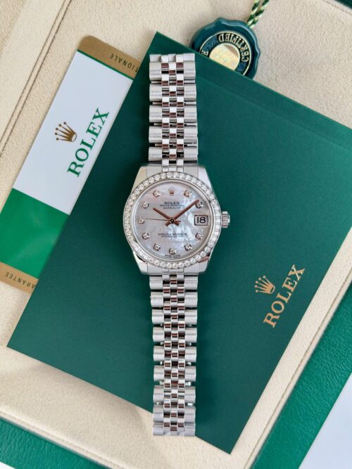Rolex Datejust 31mm 2016 MOP Pearl Diamond Bezel Jubilee 178384RBR