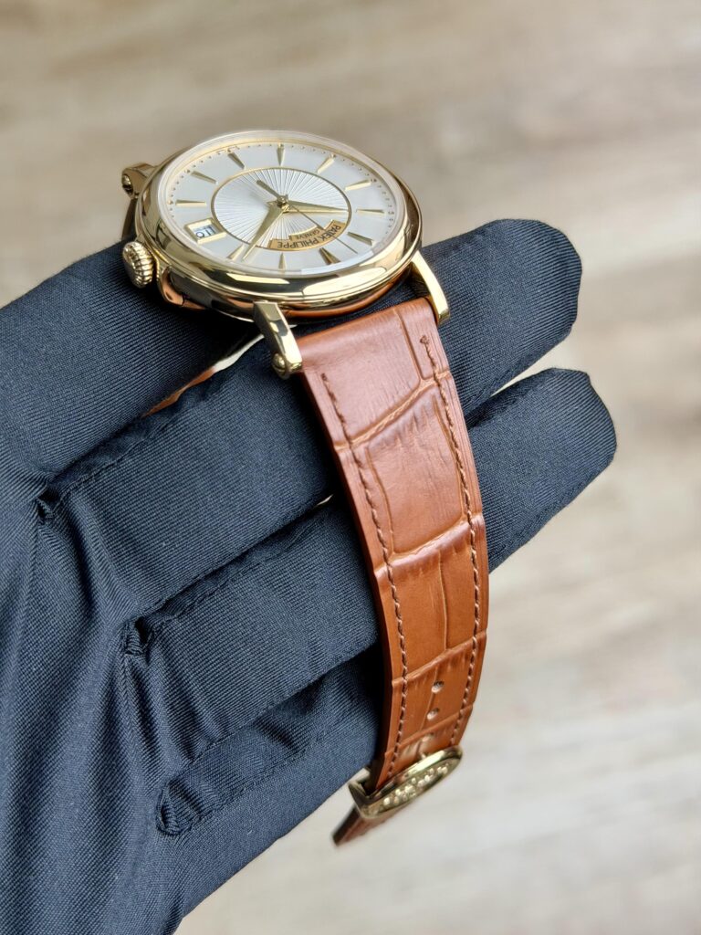 Patek Philippe Calatrava 38mm 2018 Silvery Index Yellow Gold 5153J-001