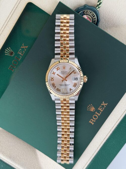 Rolex Datejust 31mm UNWORN 2026 Silver Roman Diamond VI Fluted Jubilee 278273