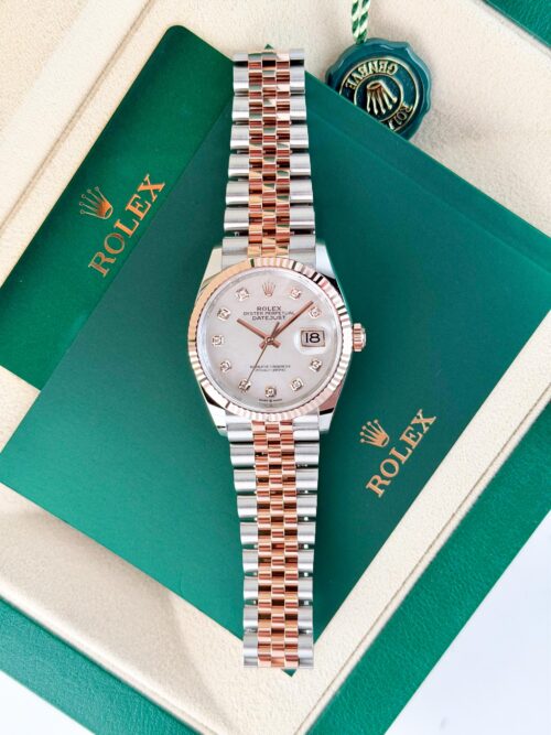 Rolex Datejust 36mm UNWORN 2026 MOP Pearl Diamond Fluted Jubilee 126231