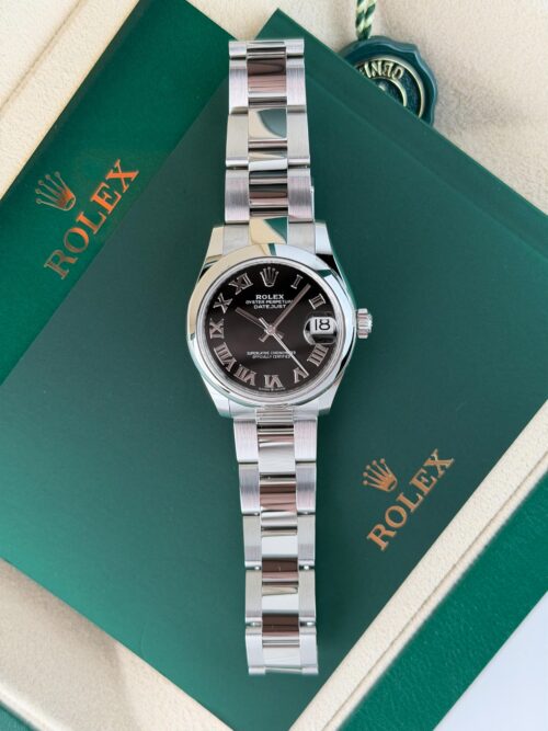Rolex Datejust 31mm UNWORN 2026 Black Roman Smooth Oyster 278240