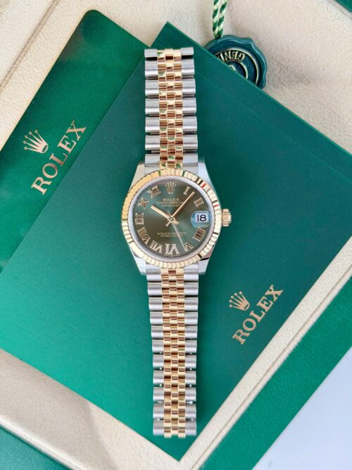 Rolex Datejust 31mm UNWORN 2026 Olive Green Roman VI Diamond Jubilee 278273