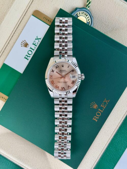 Rolex Datejust 31mm 2018 Pink Roman Fluted Jubilee 178274