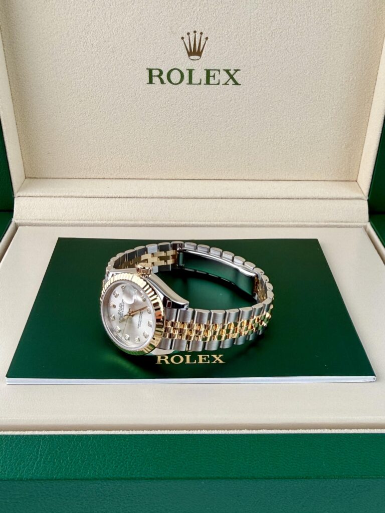 Rolex Datejust 28mm 2019 Silver Diamond Fluted Jubilee 279173