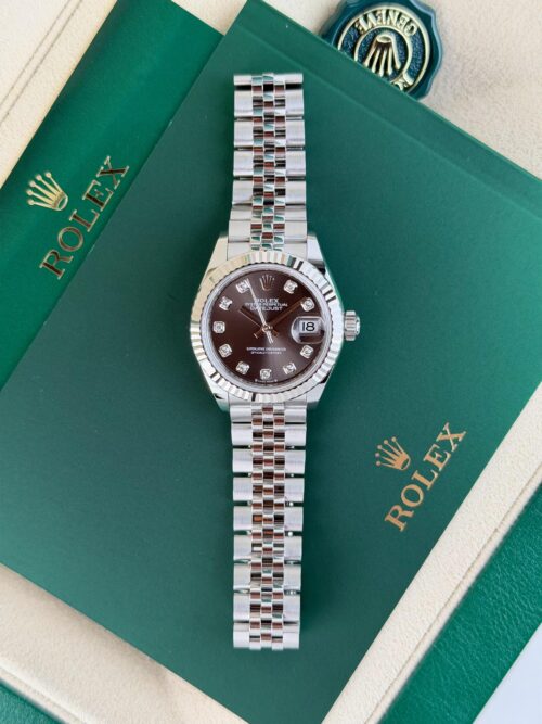 Rolex Datejust 28mm UNWORN 2026 Dark Grey Diamond Fluted Jubilee 279174