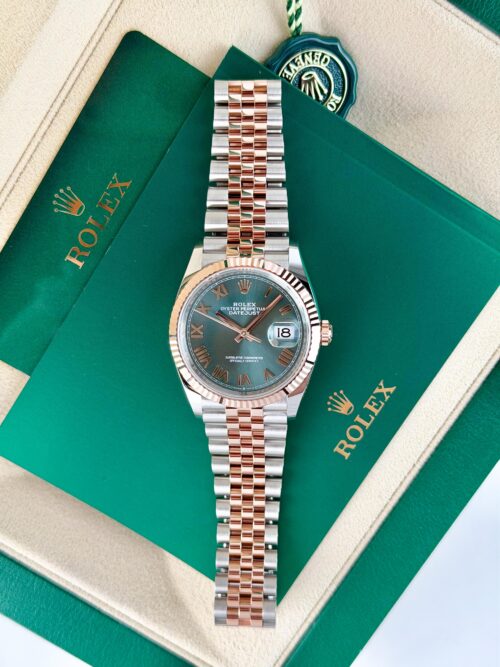 Rolex Datejust 36mm UNWORN 2026 Olive Green Roman Fluted Jubilee 126231