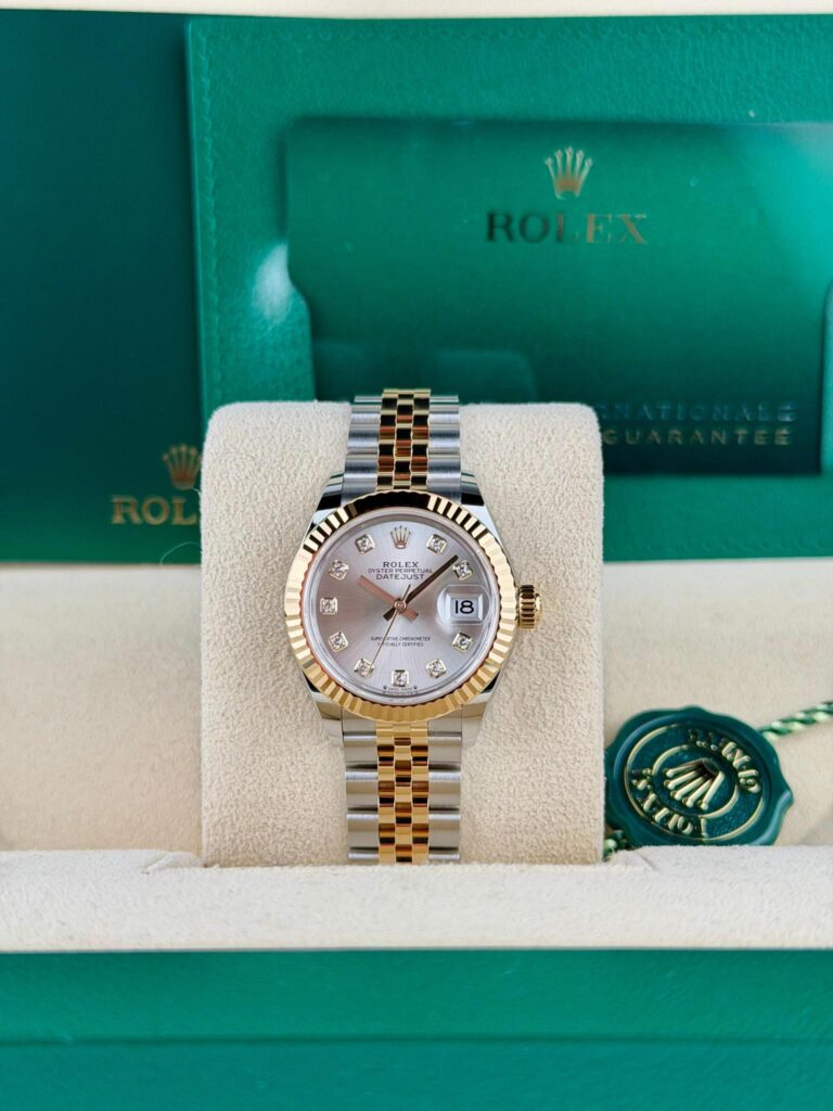 Rolex Datejust 28mm UNWORN 2026 Silver Diamond Fluted Jubilee 279173