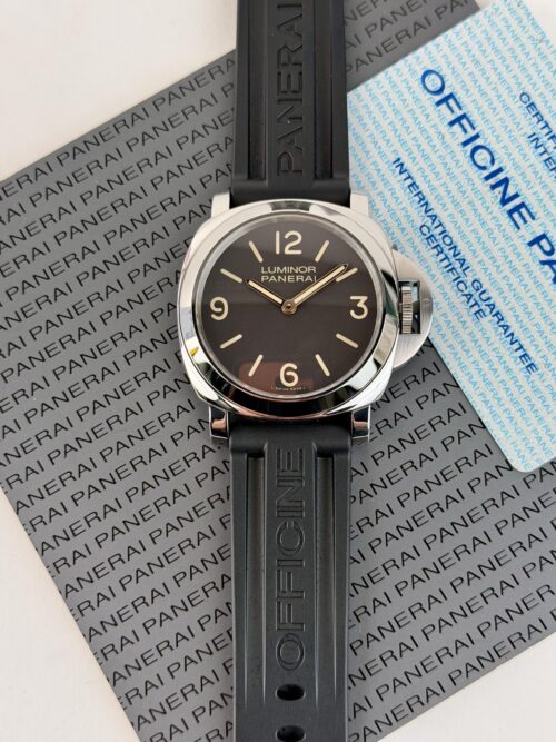 Panerai Luminor Base 44mm 2011 Brown Arabic Black Rubber PAM00390