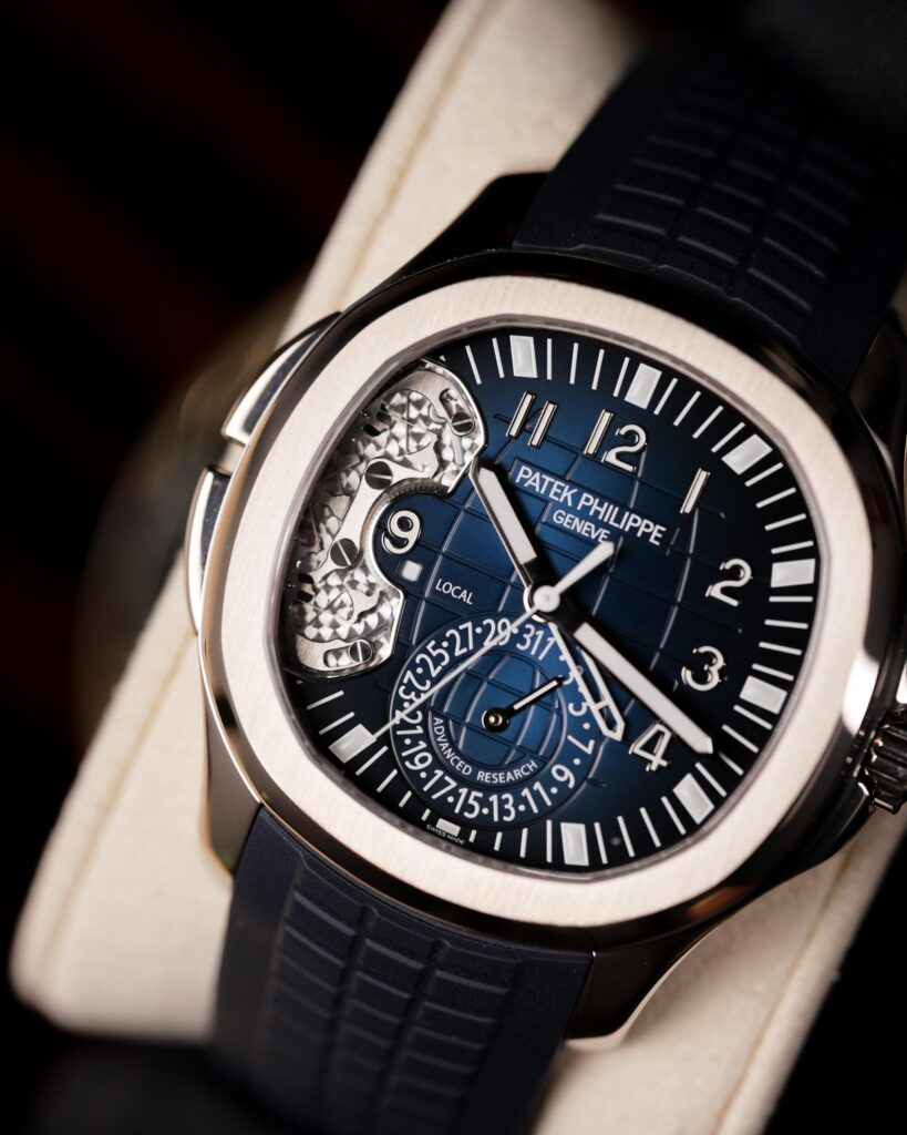 Patek Philippe Aquanaut Travel Time 2017 Advance Research Blue Arabic 5650G-001