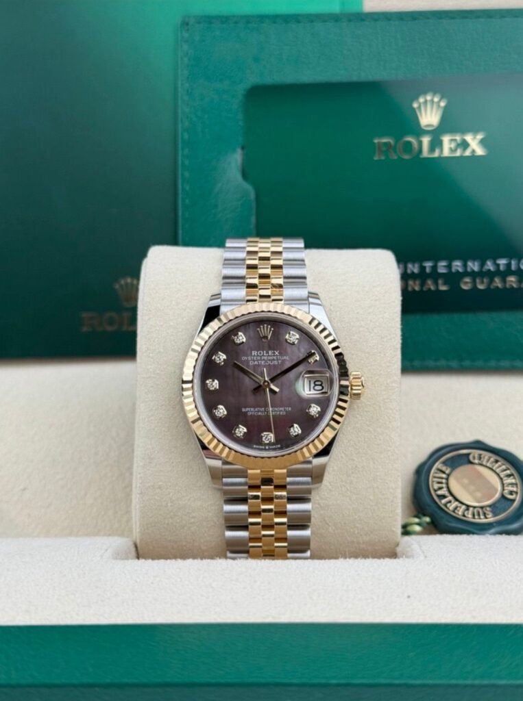 Rolex Datejust 31mm UNWORN 2026 Tahitian MOP Pearl Diamond Fluted Jubilee 278273