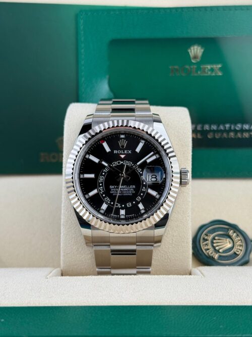 Rolex Sky-Dweller 42mm 2024 Black Index Fluted Oyster 336934