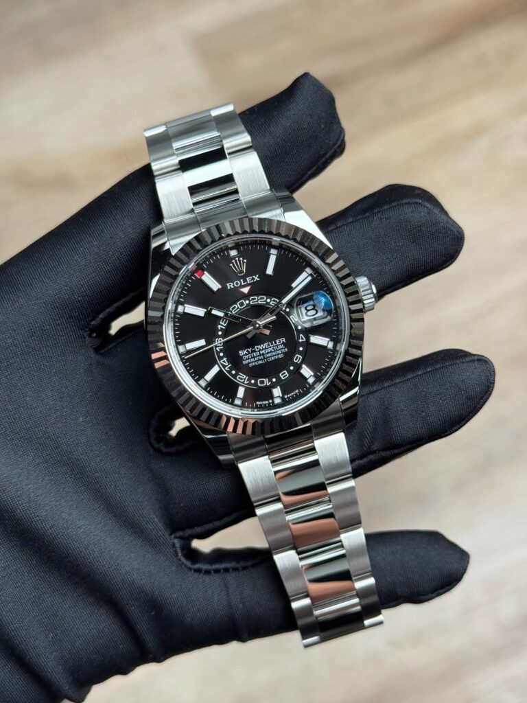 Rolex Sky-Dweller 42mm 2024 Black Index Fluted Oyster 336934