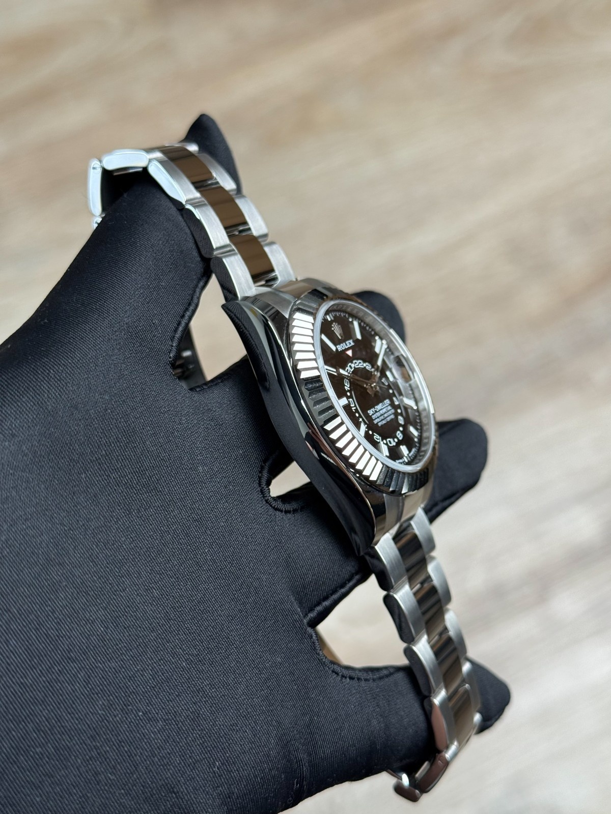 Rolex Sky-Dweller 42mm 2024 Black Index Fluted Oyster 336934